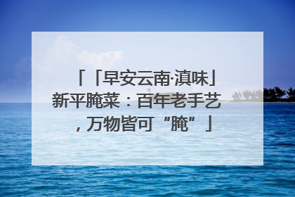 「早安云南·滇味」新平腌菜：百年老手艺，万物皆可“腌”
