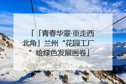 「青春华章·重走西北角」兰州“花园工厂”绘绿色发展画卷