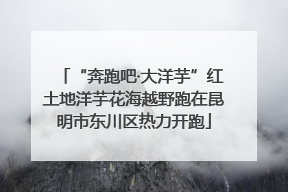 “奔跑吧·大洋芋”红土地洋芋花海越野跑在昆明市东川区热力开跑