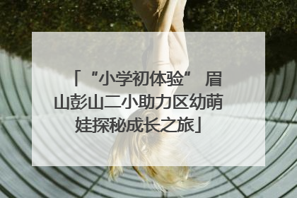 “小学初体验” 眉山彭山二小助力区幼萌娃探秘成长之旅