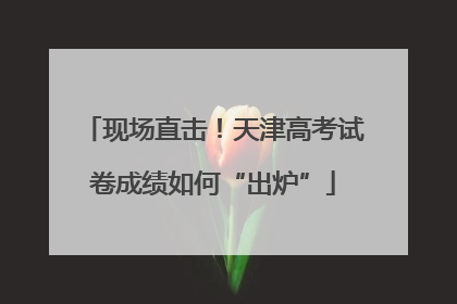 现场直击！天津高考试卷成绩如何“出炉”
