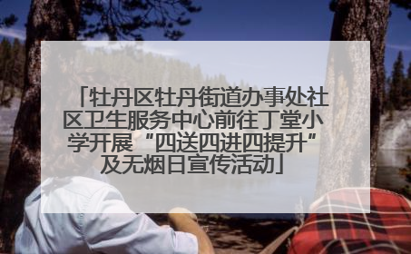 牡丹区牡丹街道办事处社区卫生服务中心前往丁堂小学开展“四送四进四提升”及无烟日宣传活动
