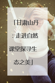 甘肃山丹：走进自然课堂探寻生态之美