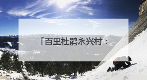 百里杜鹃永兴村：理论宣讲入人心 和美乡村焕新颜