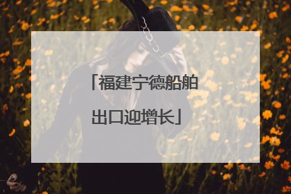 福建宁德船舶出口迎增长