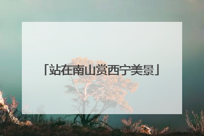 站在南山赏西宁美景