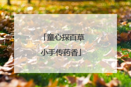 童心探百草 小手传药香
