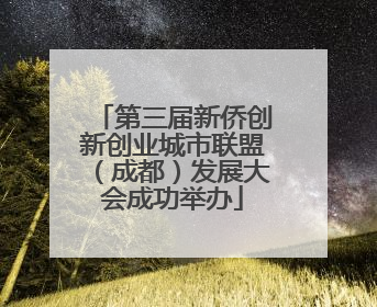 第三届新侨创新创业城市联盟（成都）发展大会成功举办