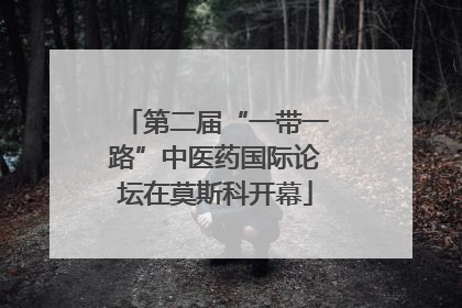 第二届“一带一路”中医药国际论坛在莫斯科开幕