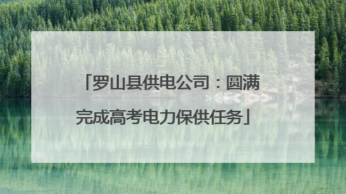 罗山县供电公司：圆满完成高考电力保供任务