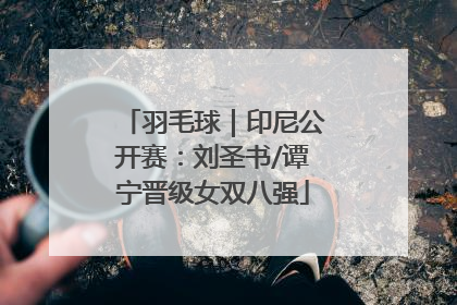 羽毛球｜印尼公开赛：刘圣书/谭宁晋级女双八强