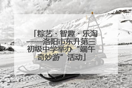 粽艺・智趣・乐淘——洛阳市东升第三初级中学举办“端午奇妙游”活动