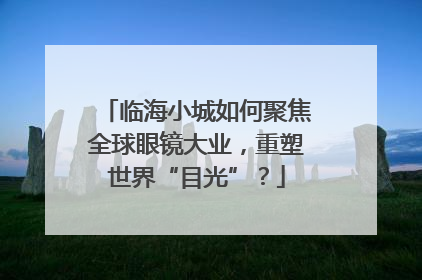 临海小城如何聚焦全球眼镜大业，重塑世界“目光”？