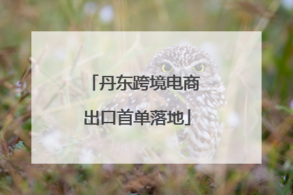 丹东跨境电商出口首单落地