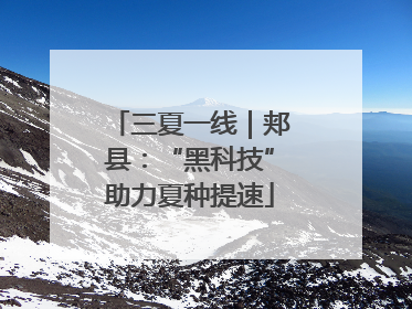 三夏一线｜郏县：“黑科技”助力夏种提速