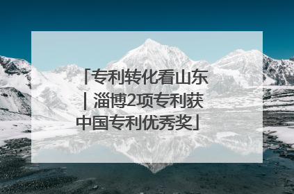 专利转化看山东｜淄博2项专利获中国专利优秀奖