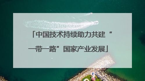 中国技术持续助力共建“一带一路”国家产业发展