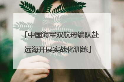 中国海军双航母编队赴远海开展实战化训练