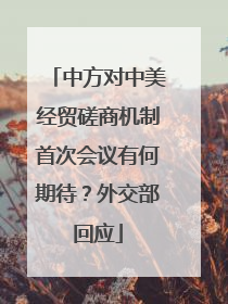 中方对中美经贸磋商机制首次会议有何期待？外交部回应