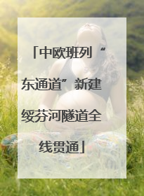 中欧班列“东通道”新建绥芬河隧道全线贯通