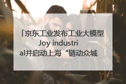 京东工业发布工业大模型Joy industrial并启动上海“链动众城 万亿降本”计划