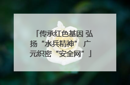 传承红色基因 弘扬“水兵精神” 广元织密“安全网”