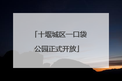 十堰城区一口袋公园正式开放