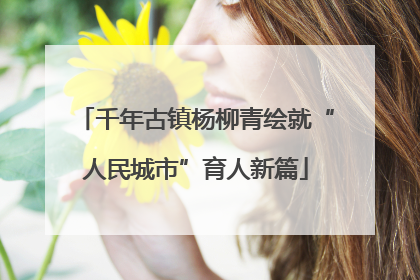千年古镇杨柳青绘就“人民城市”育人新篇