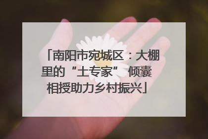 南阳市宛城区：大棚里的“土专家” 倾囊相授助力乡村振兴