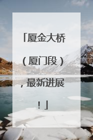 厦金大桥（厦门段），最新进展！