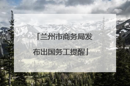 兰州市商务局发布出国务工提醒