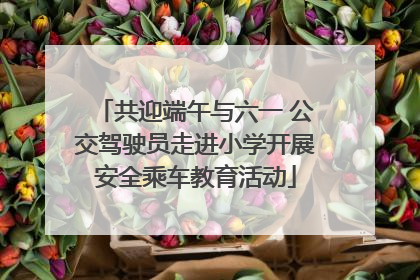 共迎端午与六一 公交驾驶员走进小学开展安全乘车教育活动