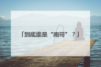 到底谁是“南哥”？