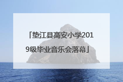 垫江县高安小学2019级毕业音乐会落幕