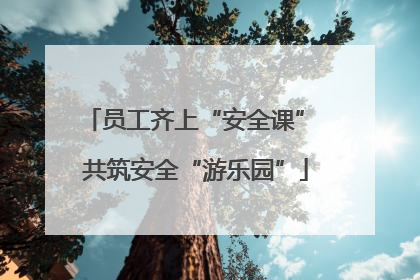 员工齐上“安全课” 共筑安全“游乐园”
