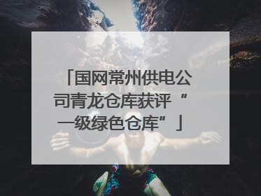 国网常州供电公司青龙仓库获评“一级绿色仓库”