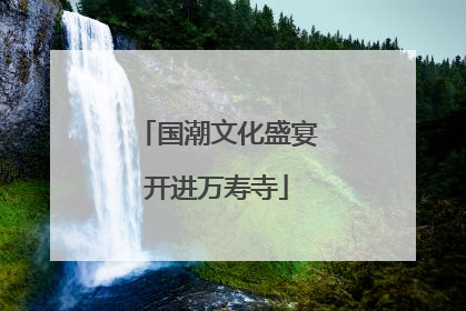 国潮文化盛宴开进万寿寺