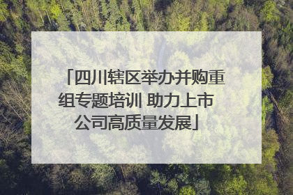 四川辖区举办并购重组专题培训 助力上市公司高质量发展