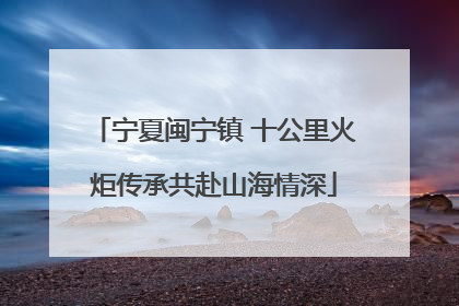 宁夏闽宁镇 十公里火炬传承共赴山海情深