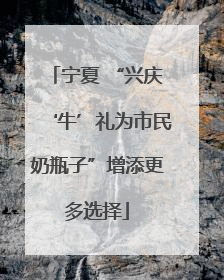 宁夏 “兴庆‘牛’礼为市民奶瓶子”增添更多选择