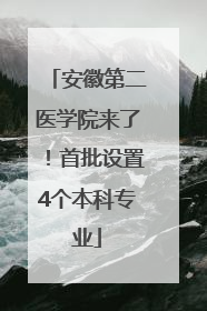 安徽第二医学院来了！首批设置4个本科专业