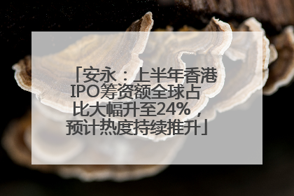 安永：上半年香港IPO筹资额全球占比大幅升至24%，预计热度持续推升
