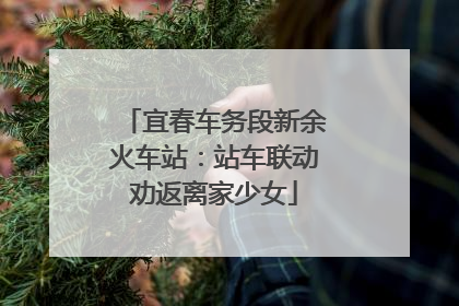 宜春车务段新余火车站：站车联动劝返离家少女