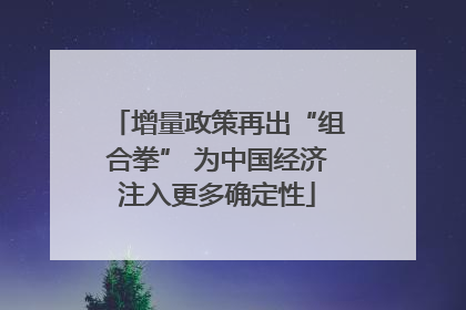 增量政策再出“组合拳” 为中国经济注入更多确定性