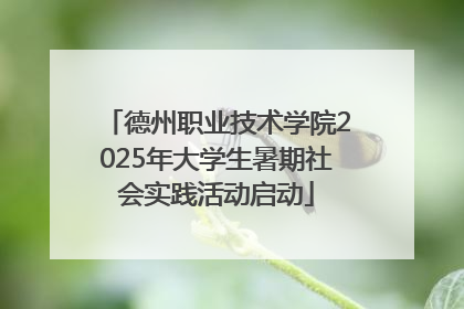 德州职业技术学院2025年大学生暑期社会实践活动启动
