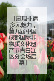 展现非遗多元魅力，第九届中国成都国际非物质文化遗产节青白江区分会场启幕