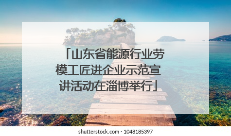 山东省能源行业劳模工匠进企业示范宣讲活动在淄博举行