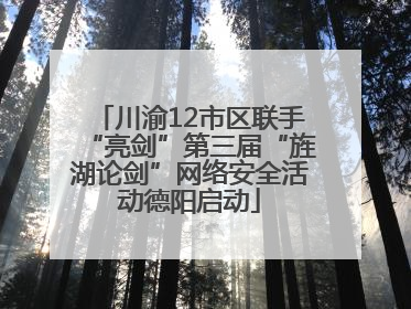 川渝12市区联手“亮剑”第三届“旌湖论剑”网络安全活动德阳启动