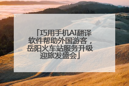 巧用手机AI翻译软件帮助外国游客，岳阳火车站服务升级迎旅发盛会