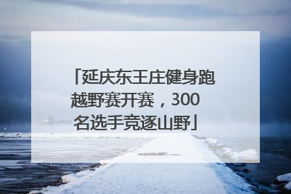 延庆东王庄健身跑越野赛开赛，300名选手竞逐山野
